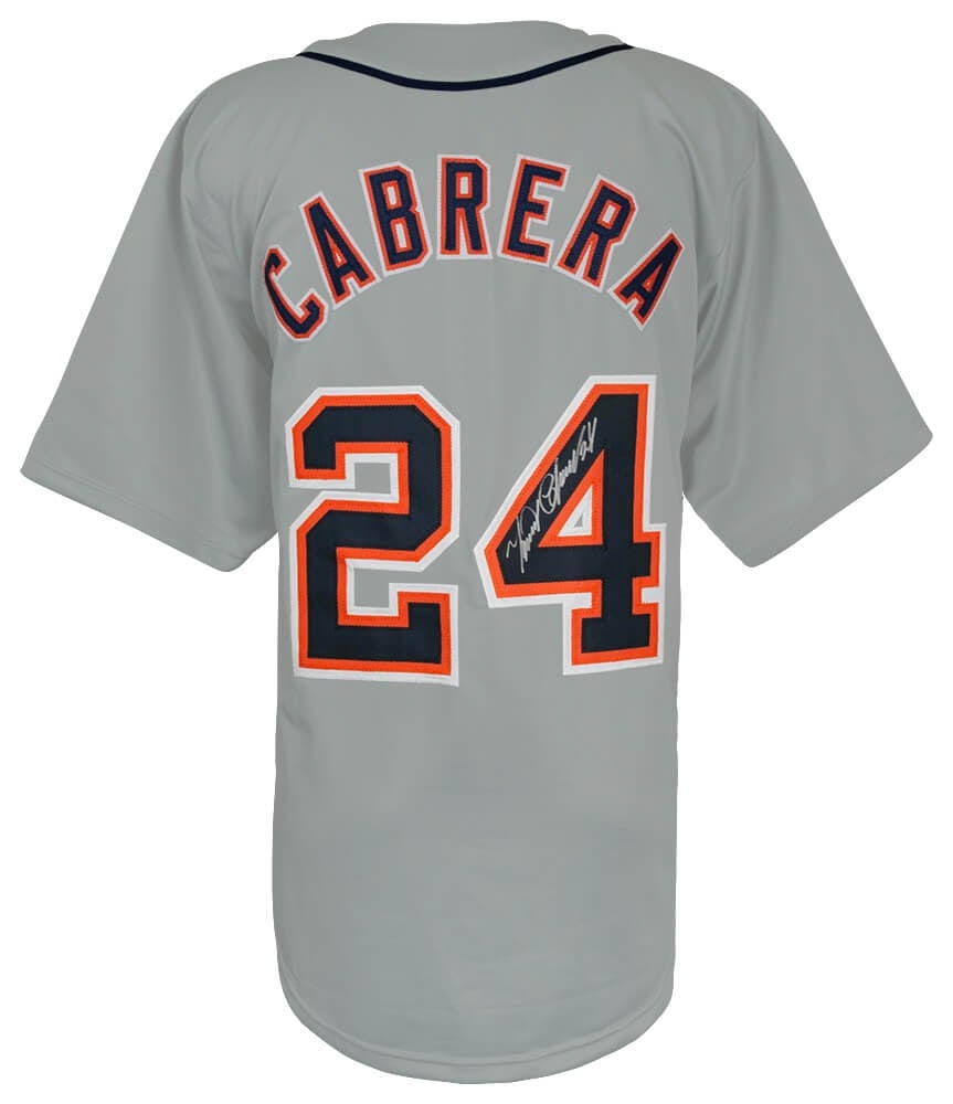 Miguel Cabrera Signed Grey Custom Jersey with COA (1 of 3)