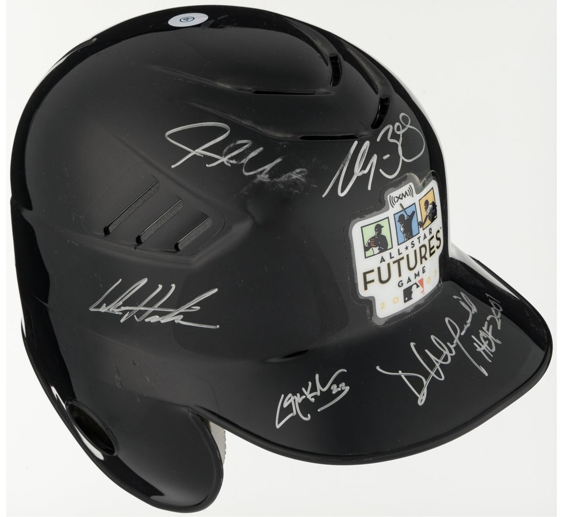 JSA COA 2009 Futures All Star Game Dodgers Team Signed Helmet Clayton Kershaw: JSA COA 2009 Futures All Star Game Dodgers Team Signed Helmet Clayton Kershaw This is an original helmet signed by Clayton Kershaw and members of the Los Angeles Dodgers team from the 2009 Futures All