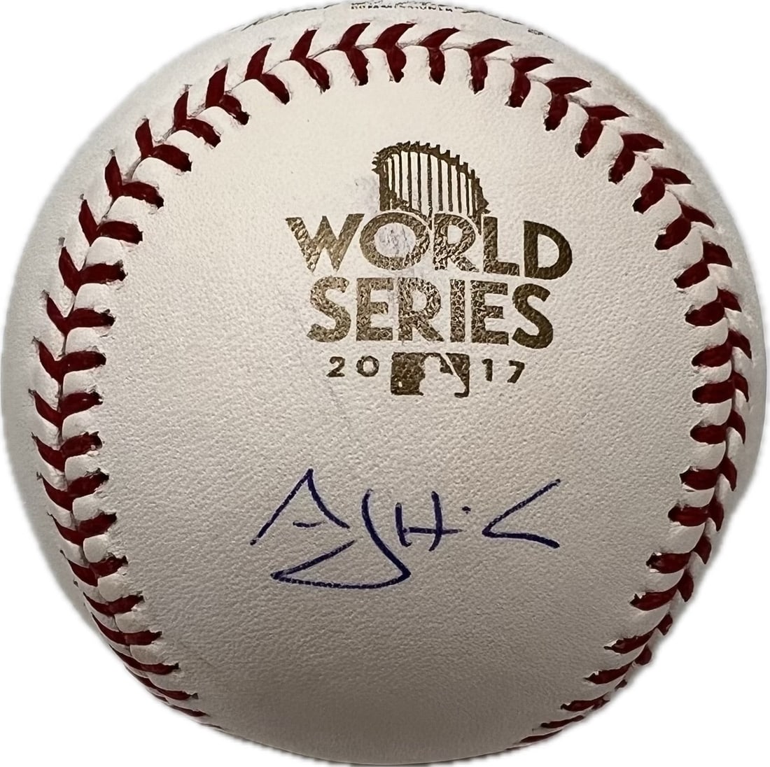 PSA DNA signed Rawlings MLB ball A J Hinch Astros 2017 World Series: PSA DNA signed Rawlings MLB ball A J Hinch Astros 2017 World Series This is an original Rawlings Official Major League Baseball autographed by A.J. Hinch, the manager of the Houston Astros, commemorat
