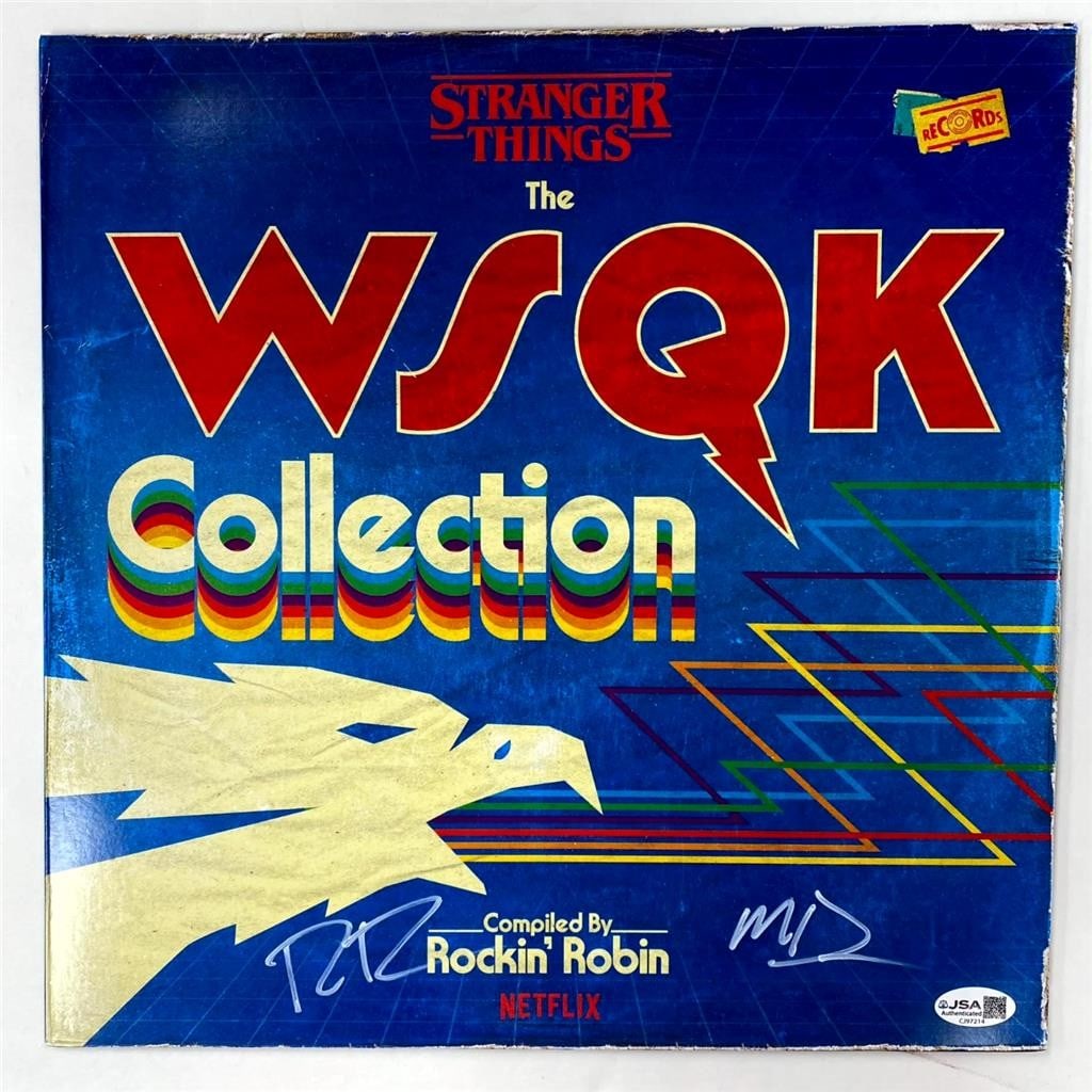 Stranger Things Vinyl Cover Signed by Duffer Brothers Beckett Authenticated (1 of 7)