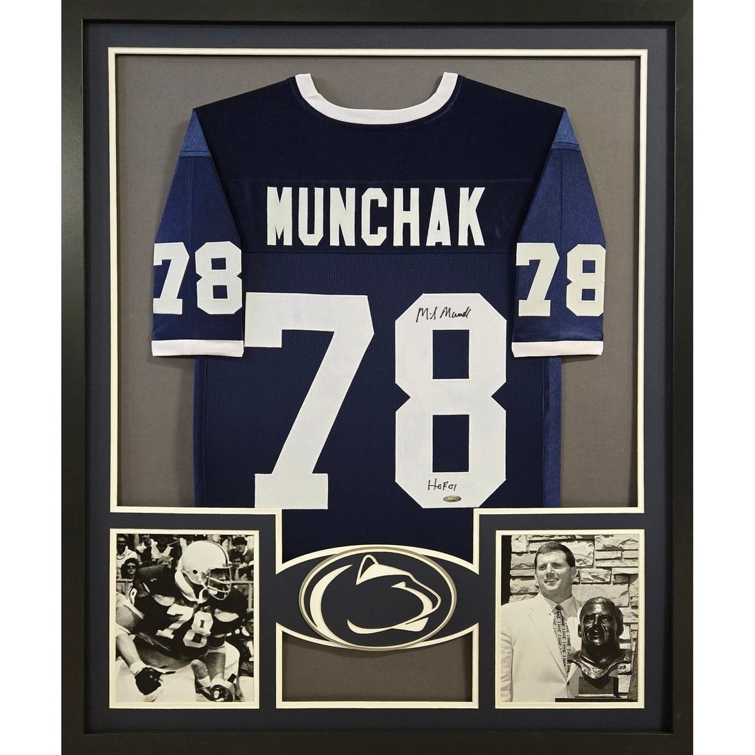 Mike Munchak Autographed Framed Jersey Steiner Authenticated 42x34: Mike Munchak Autographed Framed Jersey Steiner Authenticated 42x34 This is a framed autographed rookie jersey of Mike Munchak, showcasing exceptional craftsmanship and attention to detail. Authenticat