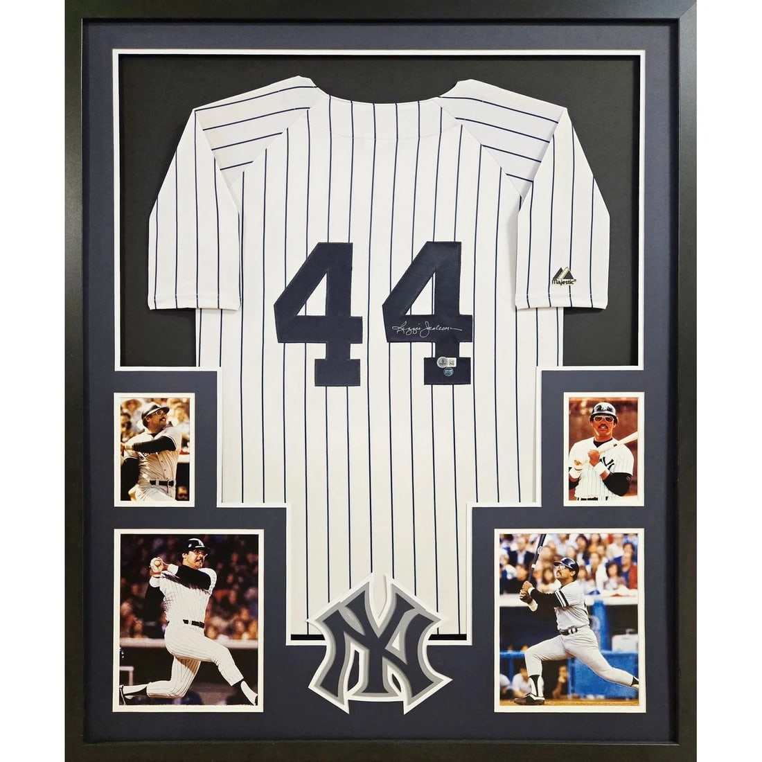 Beckett authenticated framed Reggie Jackson Yankees jersey (1 of 1)