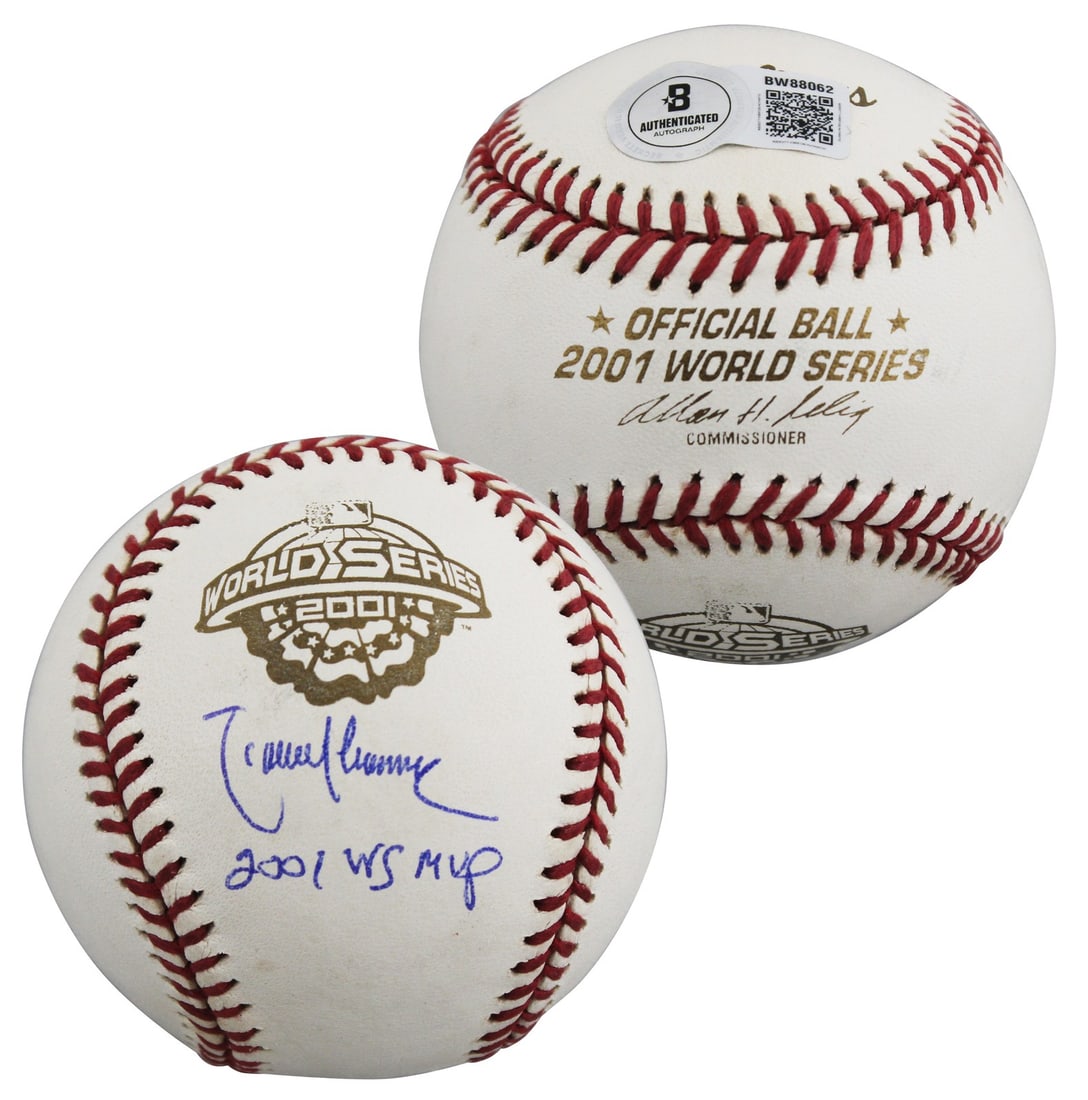 Randy Johnson signed 2001 World Series logo baseball BAS authenticated (1 of 7)