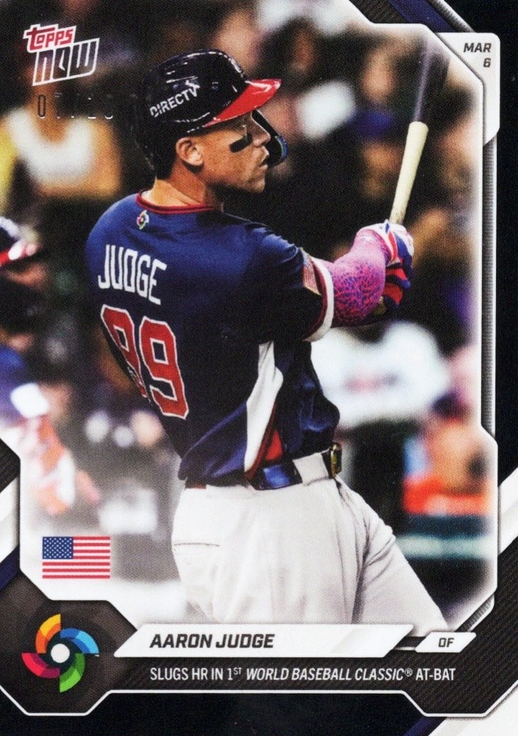 Aaron Judge 2026 Topps Now WBC Black Foil #WB8 /10 (1 of 2)