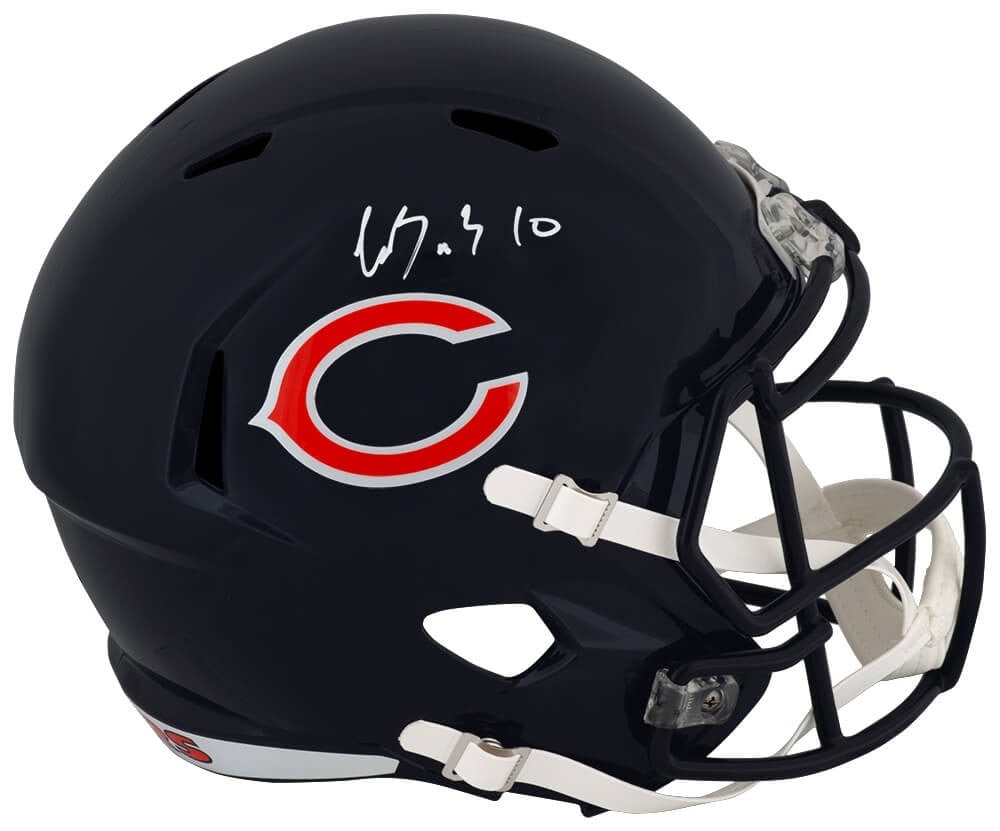 Chicago Bears Full Size Replica Helmet Autographed by Luther Burden III with COA (1 of 1)