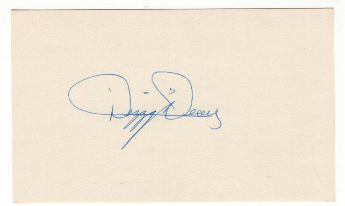 Dizzy Dean Autographed 3X5 Index Card JSA Certified Cardinals HOF (1 of 3)