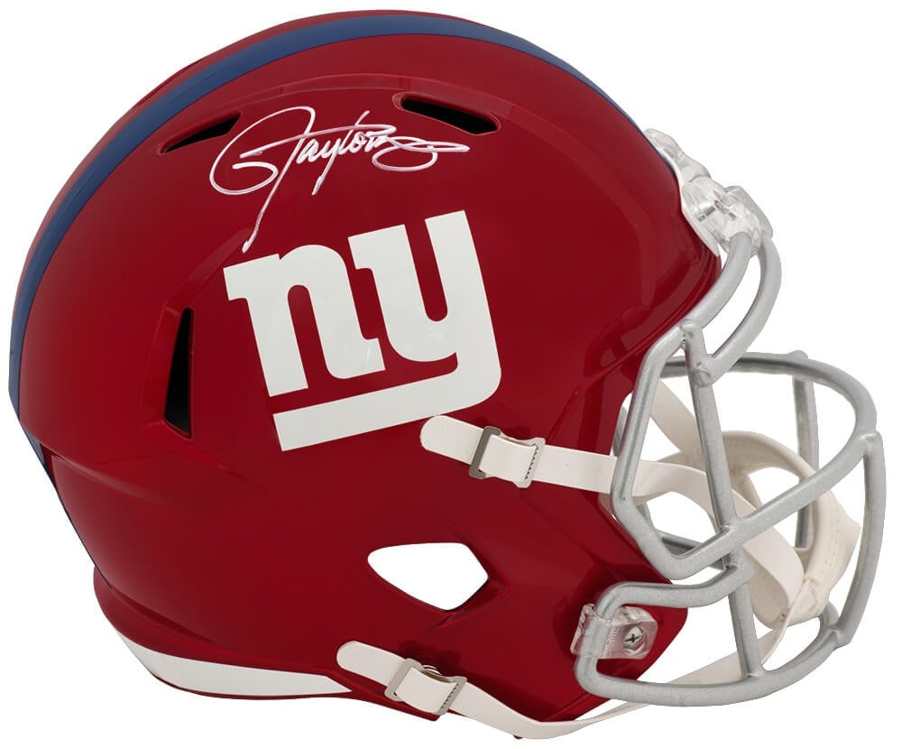 Lawrence Taylor autographed Giants Riddell full size replica helmet (1 of 1)