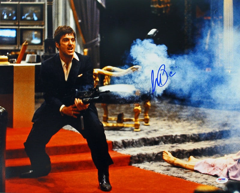 Al Pacino Scarface Signed 16x20 Photo PSA/DNA Authenticated: Al Pacino Scarface Signed 16x20 Photo PSA/DNA Authenticated This is an authentic signed 16x20 photo of Al Pacino, featuring his iconic autograph. The signature has been authenticated by PSA/DNA, with 