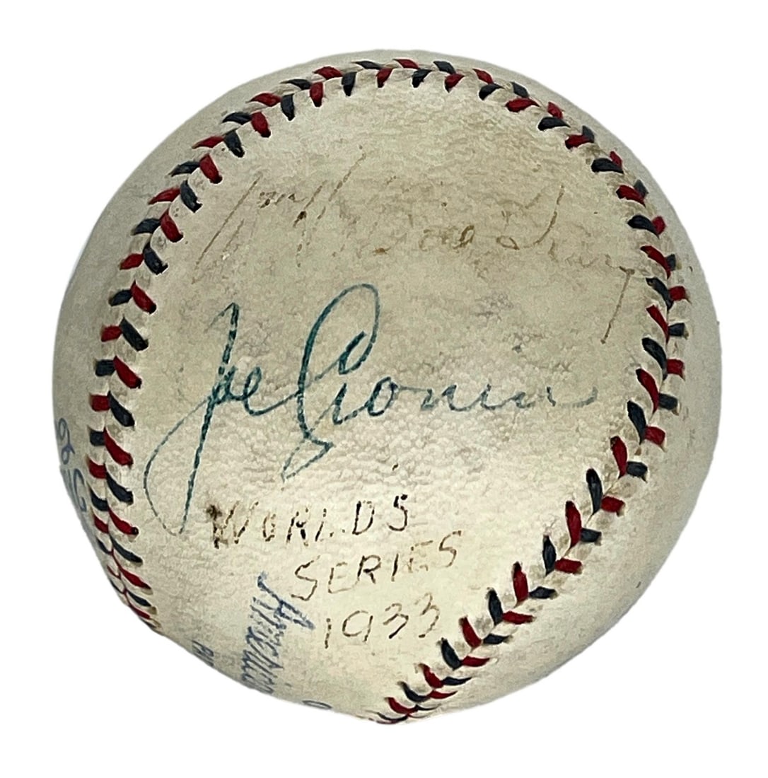 OAL Baseball Signed by Joe Cronin and Bill Terry with PSA DNA LOA: OAL Baseball Signed by Joe Cronin and Bill Terry with PSA DNA LOA This is an original Official American League baseball featuring the Will Harridge league president stamp, dual-signed by Hall of Famer