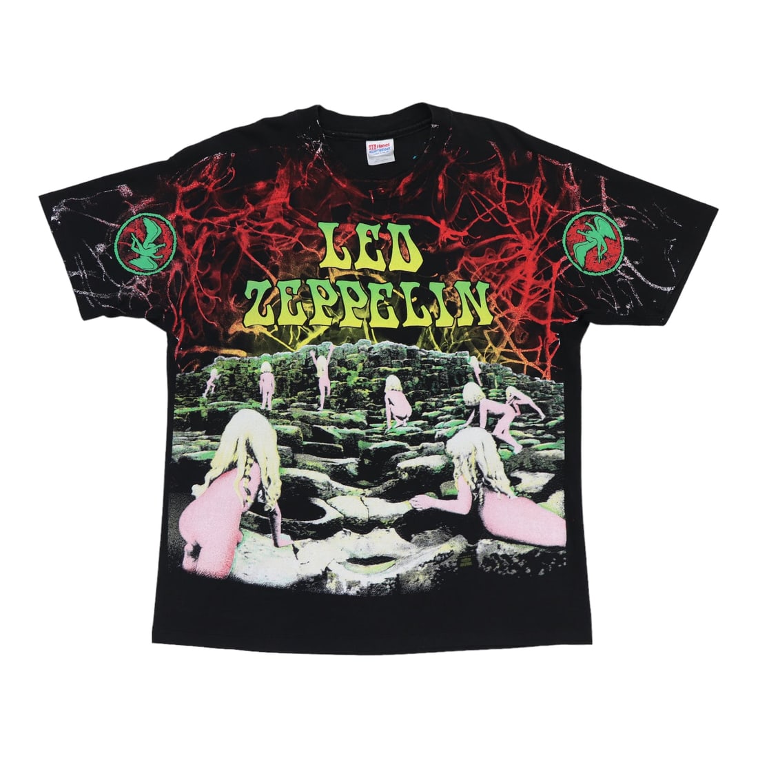 Vintage 1992 Led Zeppelin XL Graphic Cotton T-Shirt All Over Print (1 of 4)