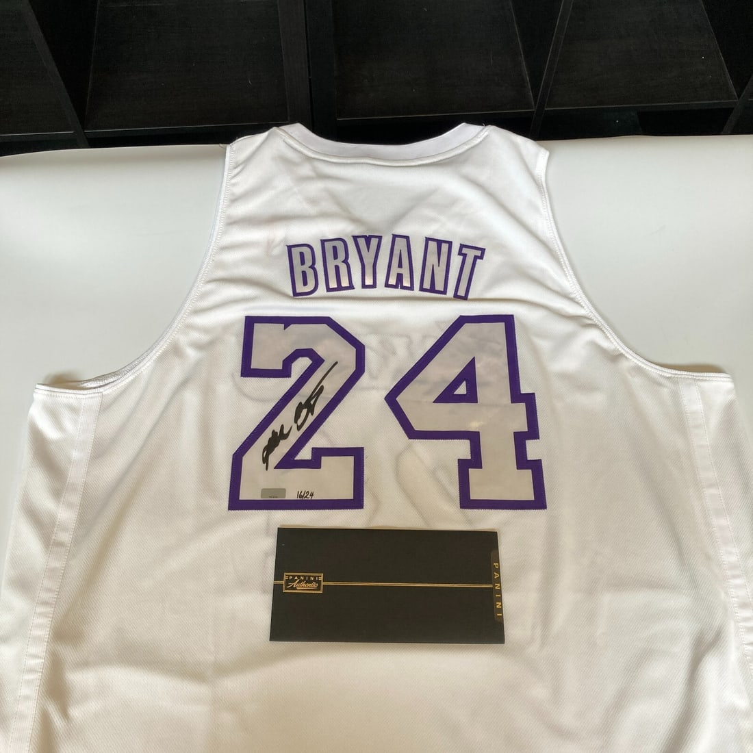 Kobe Bryant 2012 Team USA Adidas jersey signed Panini COA 16 of 24: Kobe Bryant 2012 Team USA Adidas jersey signed Panini COA 16 of 24 This is an authentic Adidas 2012 Team USA Olympics basketball jersey signed by Kobe Bryant. The jersey comes with a Panini Certificat