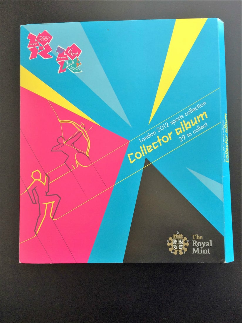 Royal Mint London 2012 Olympic 29-Coin Album Collection: Royal Mint London 2012 Olympic 29-Coin Album Collection This is a complete London 2012 Olympics 50p Sports Collection, featuring all 29 commemorative 50 pence coins produced by the Royal Mint. Each co