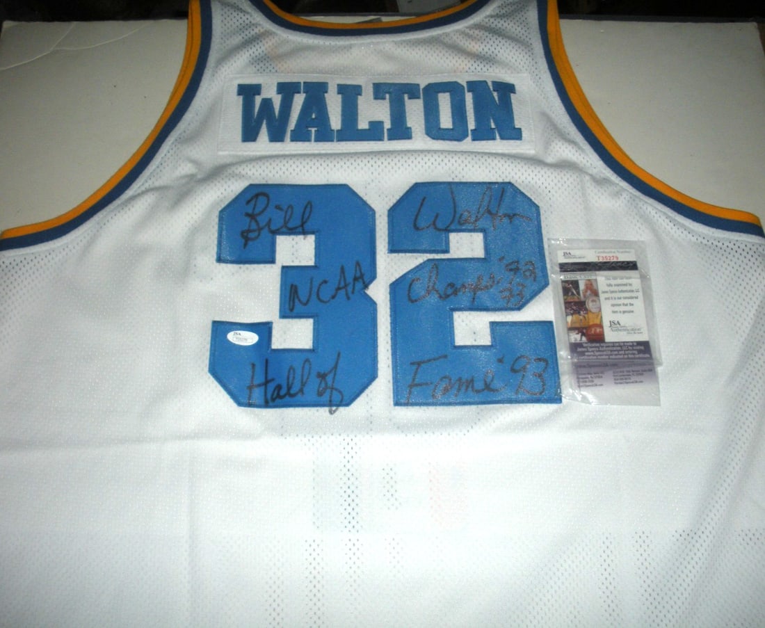 Bill Walton Signed Adidas Jersey Bruins Celtics JSA COA (1 of 2)