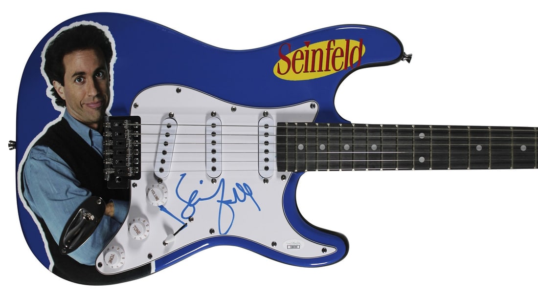 Jerry Seinfeld signed Glarry electric guitar JSA authenticated (1 of 4)