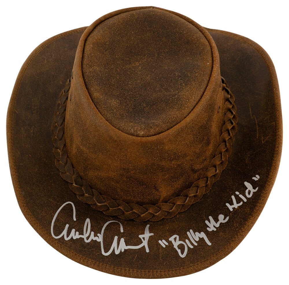 Emilio Estevez Signed LuxHide Leather Cowboy Hat with Billy the Kid COA (1 of 1)