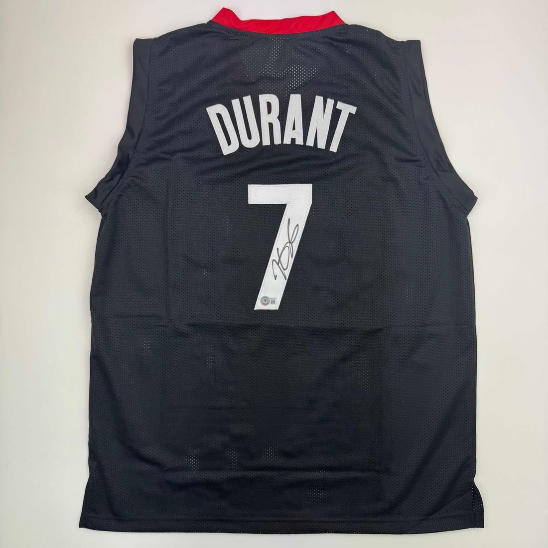 Kevin Durant Autographed Houston Rockets Black Jersey Beckett COA (1 of 4)
