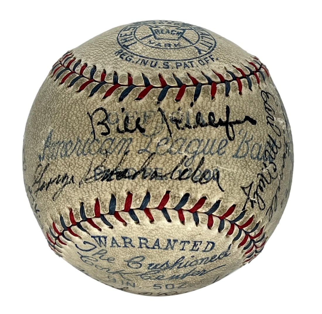 Vintage OAL Baseball Signed by 1931 St. Louis Browns Team with 26 Autographs: Vintage OAL Baseball Signed by 1931 St. Louis Browns Team with 26 Autographs This is an original 1931 St. Louis Browns team-signed OAL baseball, featuring the autographs of 26 team members. Notable si