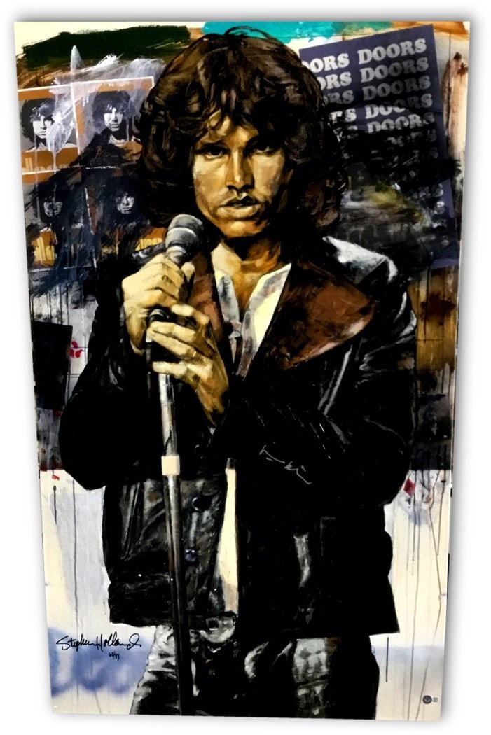 Val Kilmer Signed Stephen Holland Canvas The Doors Online Authentics (1 of 4)