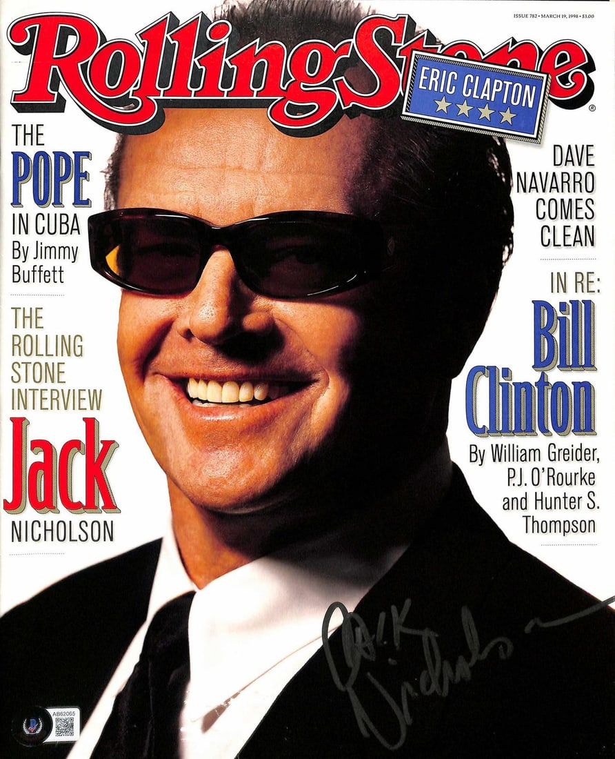 Jack Nicholson autograph Rolling Stone cover with Beckett LOA (1 of 1)