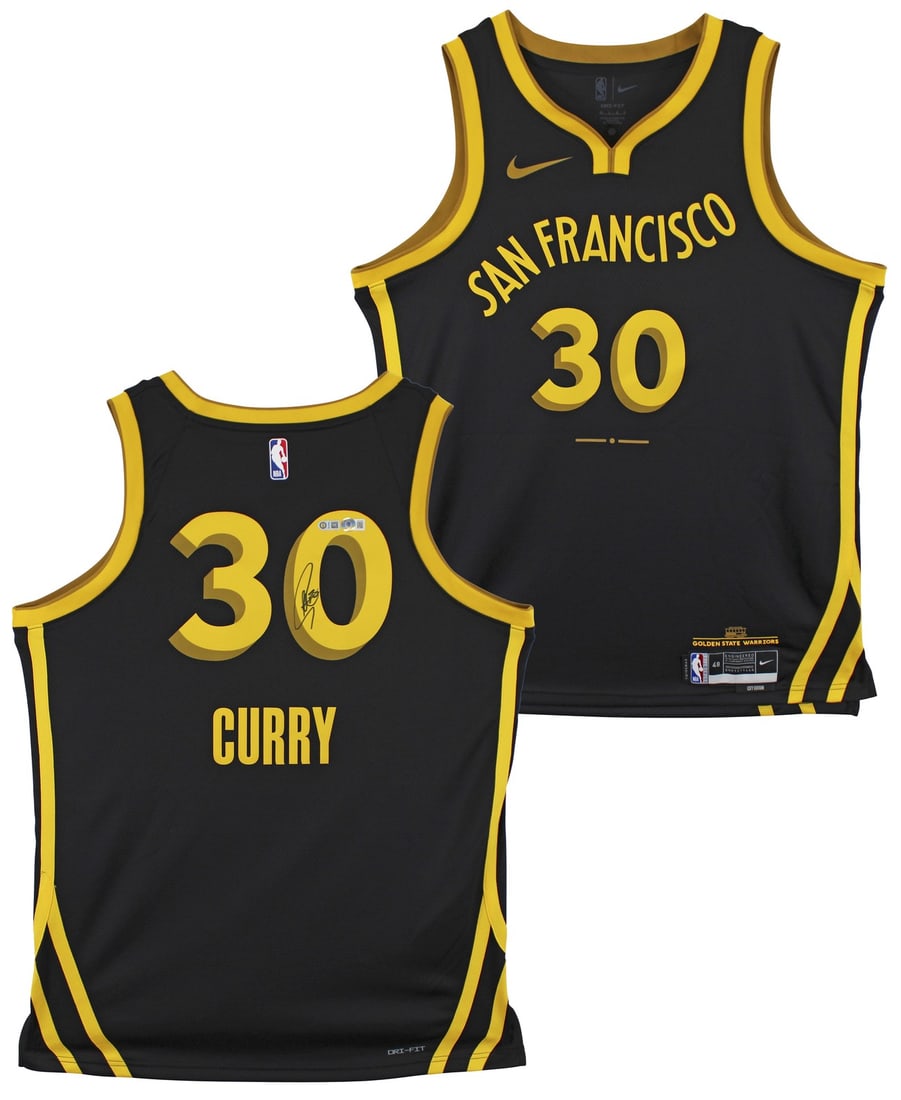 Stephen Curry Autographed Black Nike 2023 City Edition Jersey BAS: Stephen Curry Autographed Black Nike 2023 City Edition Jersey BAS This authentic Black Nike 2023 City Edition Swingman Jersey has been personally signed by Stephen Curry of the Golden State Warriors. 