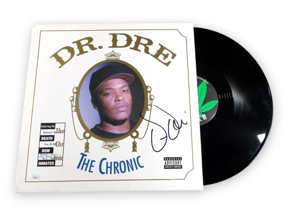 Dr Dre signed Chronic album cover with JSA LOA (1 of 4)