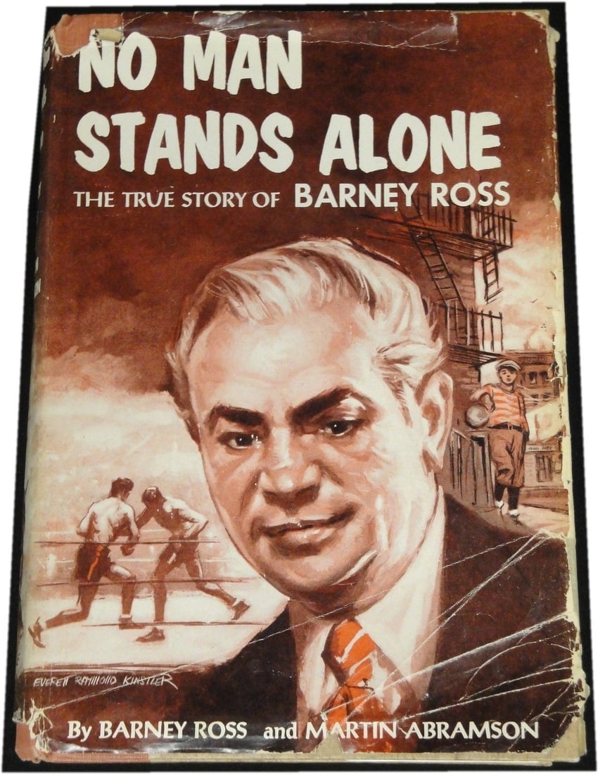 No Man Stands Alone Book Signed by Barney Ross Global Authentication: No Man Stands Alone Book Signed by Barney Ross Global Authentication This is an original copy of "No Man Stands Alone," the true story book signed by renowned boxing figure Barney Ross. The autograph 