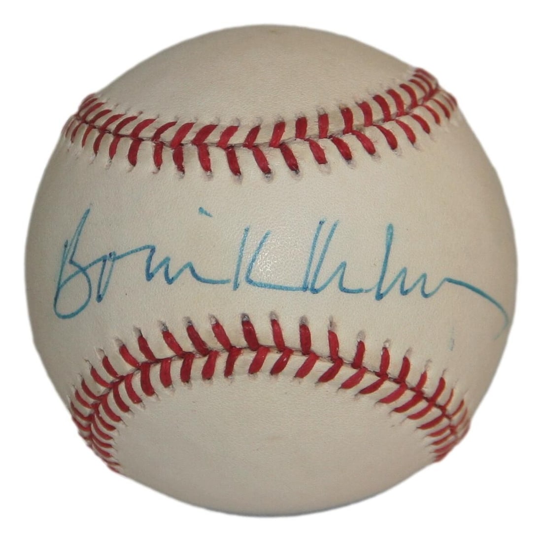 Bowie Kuhn Autographed American League Baseball JSA Certified: Bowie Kuhn Autographed American League Baseball JSA Certified This is an official American League baseball autographed by Bowie Kuhn, the former MLB Commissioner. The ball comes with James Spence Auth