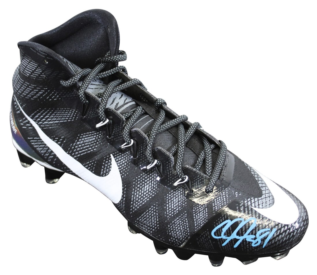 Calvin Johnson Signed Detroit Lions Signature Series Football Cleat BAS Authenticated (1 of 6)