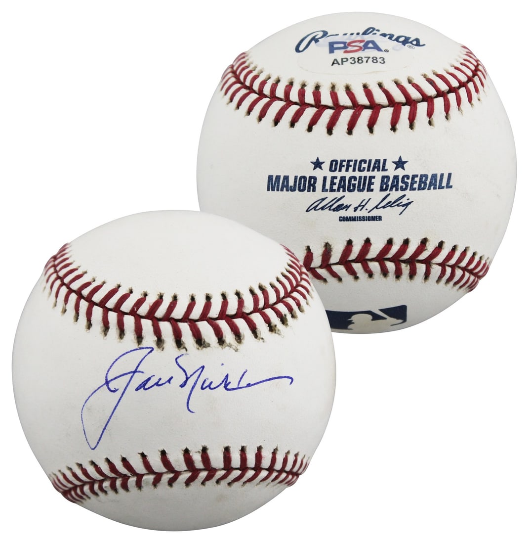 Jack Nicklaus signed Allen Selig OML baseball PSA DNA: Jack Nicklaus signed Allen Selig OML baseball PSA DNA This Allen Selig Official Major League Baseball has been personally signed by Jack Nicklaus. The autograph is authenticated by PSA/DNA and feature