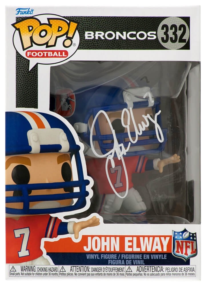 Autographed John Elway Denver Broncos Funko Pop Figure 332 With COA (1 of 2)
