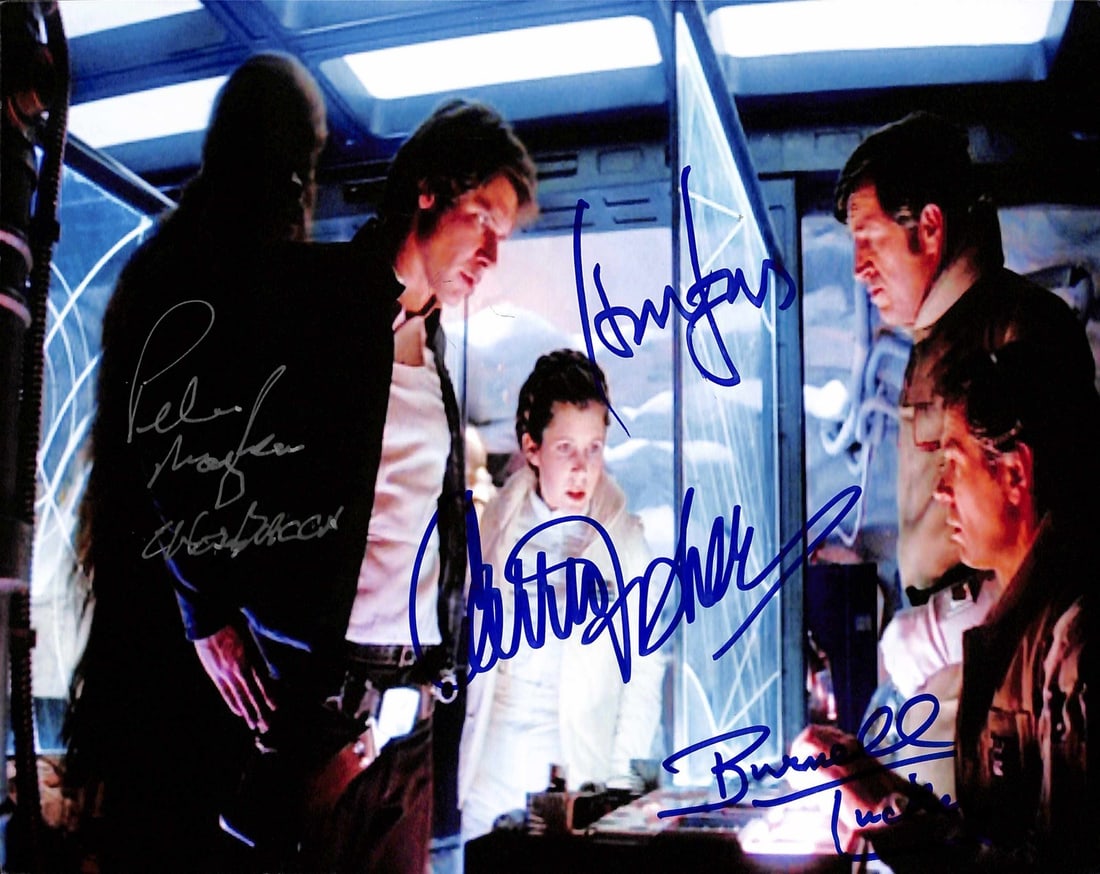 Star Wars ESB HOTH Base Signed 8x10 Photo by Ford Fisher Mayhew Tucker Beckett Authenticated: Star Wars ESB HOTH Base Signed 8x10 Photo by Ford Fisher Mayhew Tucker Beckett Authenticated This magnificent 8x10 color photograph from "Star Wars: The Empire Strikes Back" features a key moment with
