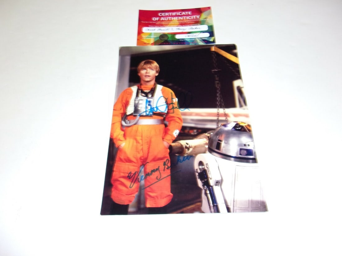 Star Wars Signed Photo Mark Hamill Kenny Baker COA (1 of 1)