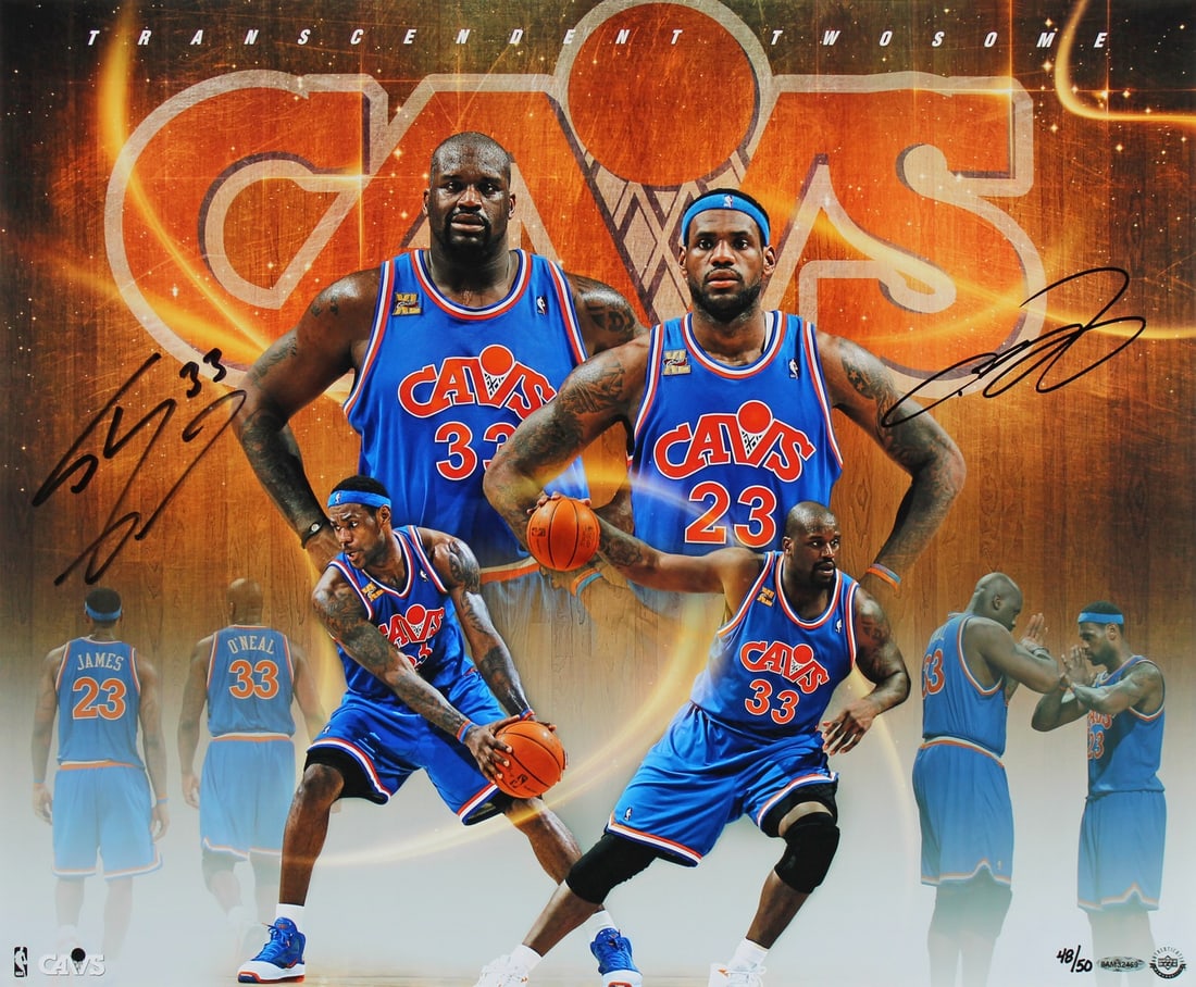 LeBron James Shaquille O'Neal Signed Limited Edition Photo 20x24 UDA #48/50 (1 of 5)