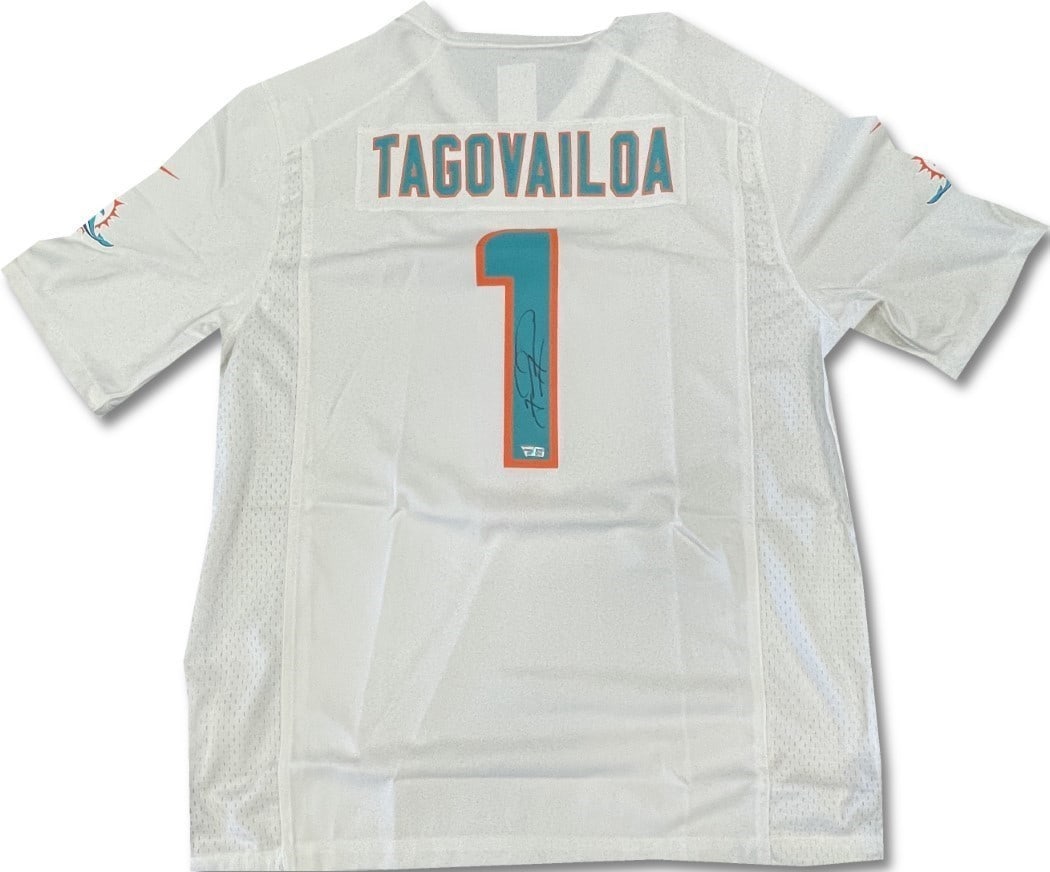 Tua Tagovailoa Autographed Dolphins Away Jersey Fanatics Authentic (1 of 7)