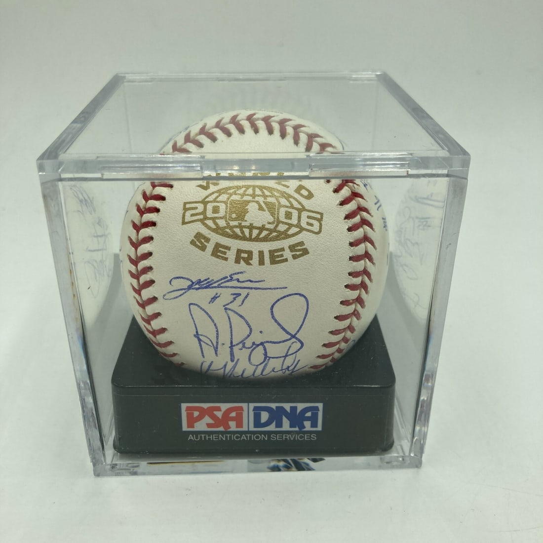 2006 St. Louis Cardinals World Series Team Signed Baseball 30 Signatures PSA: 2006 St. Louis Cardinals World Series Team Signed Baseball 30 Signatures PSA Celebrate the unforgettable victory of the 2006 St. Louis Cardinals with this official World Series baseball, signed by the