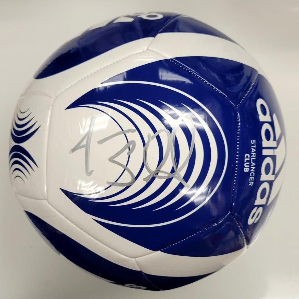 Jason Sudeikis Autographed Ted Lasso Adidas Soccer Ball Beckett Authenticated: Jason Sudeikis Autographed Ted Lasso Adidas Soccer Ball Beckett Authenticated This authentic soccer ball showcases the signature of Jason Sudeikis, known for his role in the hit show 'Ted Lasso.' The 