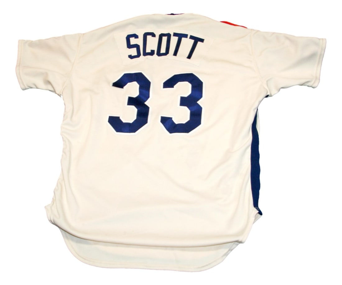 1988 Houston Astros Mike Scott game worn jersey size 46: 1988 Houston Astros Mike Scott game worn jersey size 46 This is a game-used Houston Astros jersey from the 1988 season, worn by player Mike Scott. The jersey is officially licensed and comes in size 4