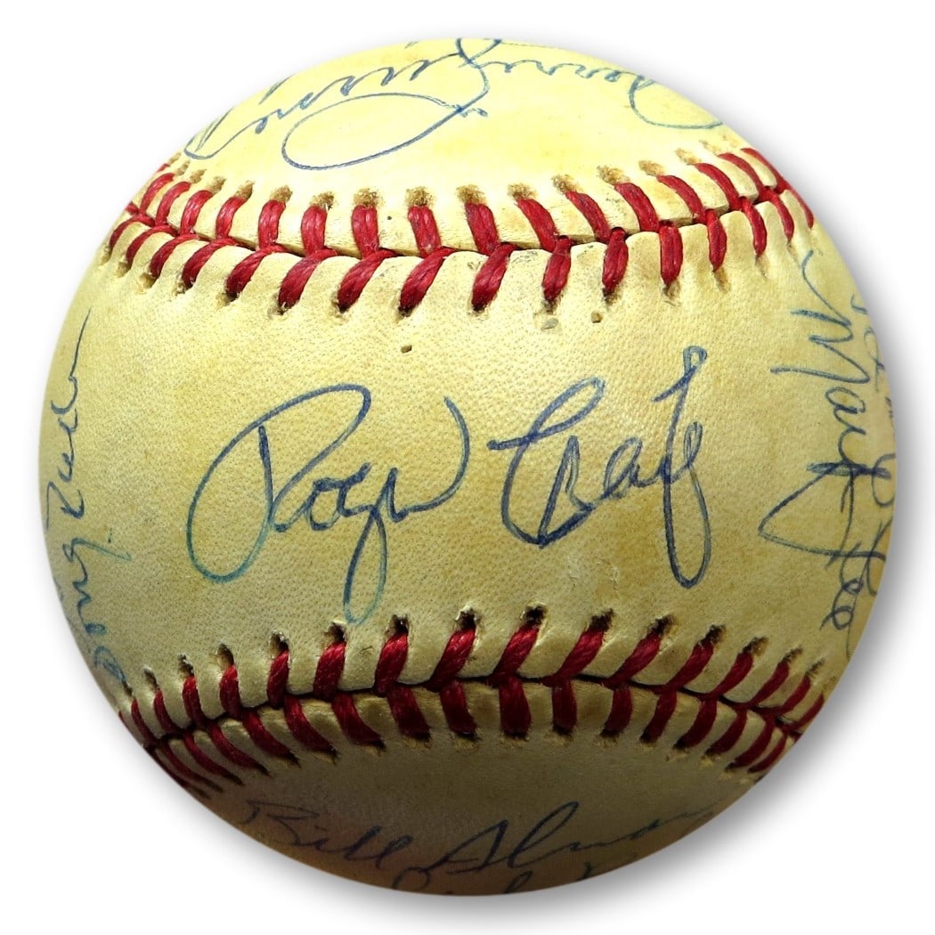 1979 San Diego Padres Team Signed Baseball 26 Autographs JSA Authenticated: 1979 San Diego Padres Team Signed Baseball 26 Autographs JSA Authenticated This is an original 1979 San Diego Padres Team autographed baseball featuring a total of 26 signatures, including notable pla