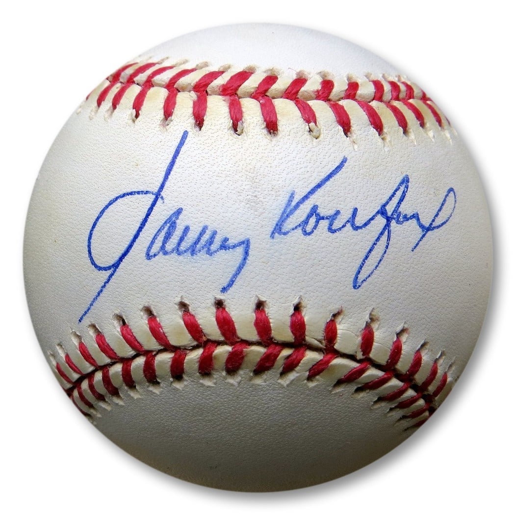 Sandy Koufax Autographed Official NL Baseball Dodgers JSA Authenticated (1 of 3)