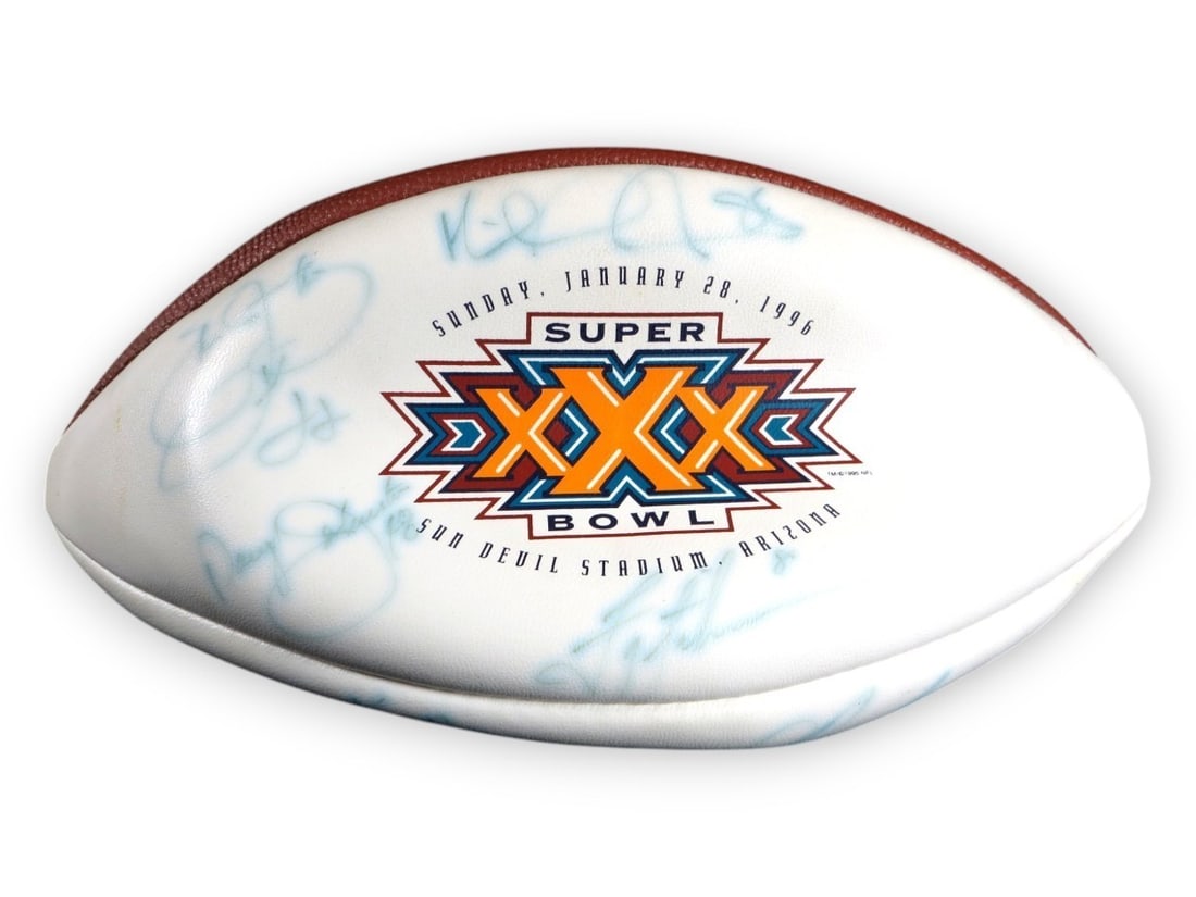 1995 Dallas Cowboys Team Signed Football Aikman Smith Irvin JSA Authenticated: 1995 Dallas Cowboys Team Signed Football Aikman Smith Irvin JSA Authenticated This 1995 Dallas Cowboys Team Signed Football features autographs from legendary players including Troy Aikman, Emmitt Smi