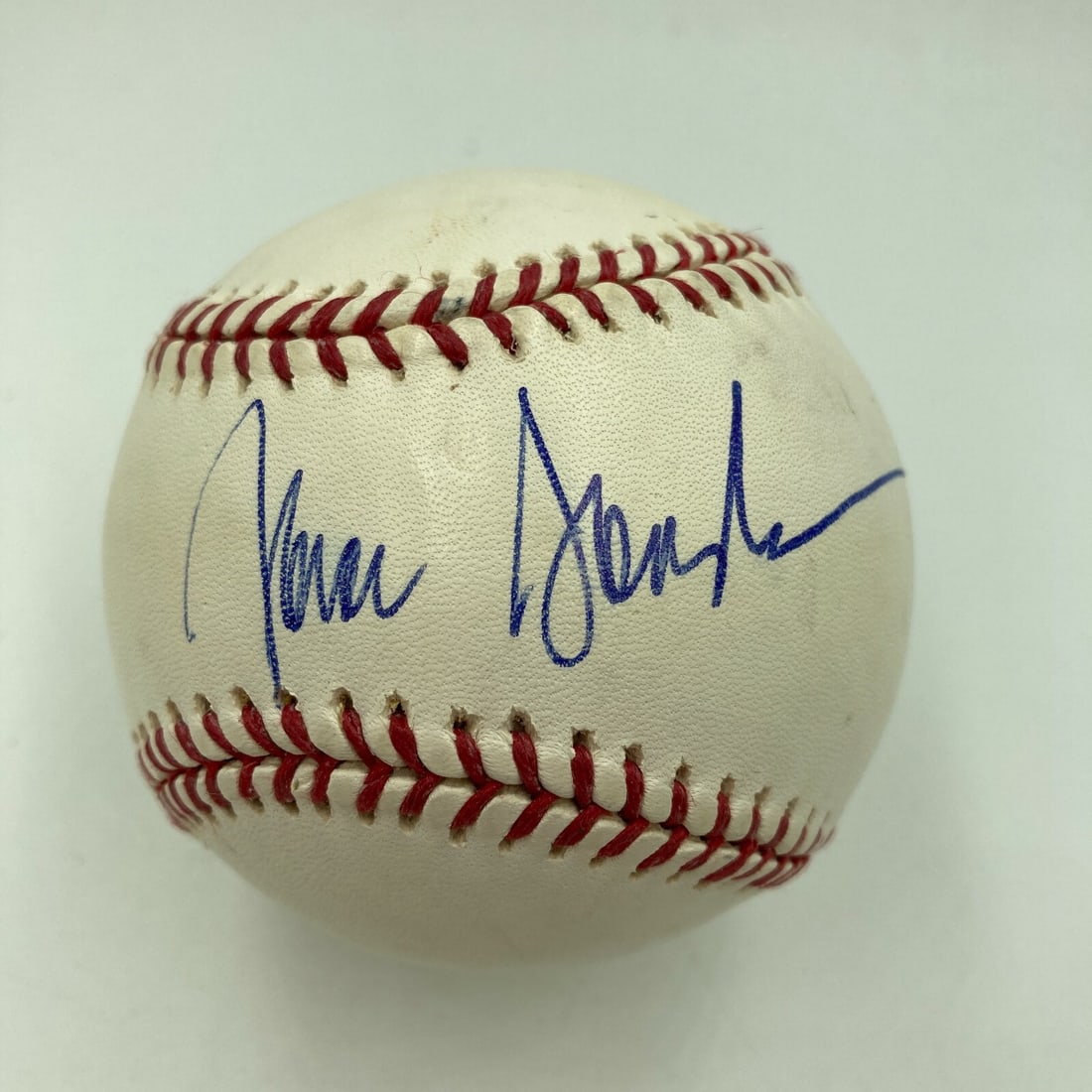 James Gandolfini Signed MLB Baseball with JSA COA: James Gandolfini Signed MLB Baseball with JSA COA This Major League Baseball is signed by James Gandolfini, famously known for his role as Tony Soprano in the acclaimed television series. The autograp