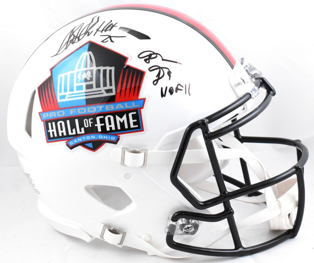 Shannon Sterling Sharpe Signed NFL Authentic Full Size Helmet Beckett Holo: Shannon Sterling Sharpe Signed NFL Authentic Full Size Helmet Beckett Holo This authentic full-size NFL helmet features the signatures of football legends Shannon and Sterling Sharpe. Celebrating thei