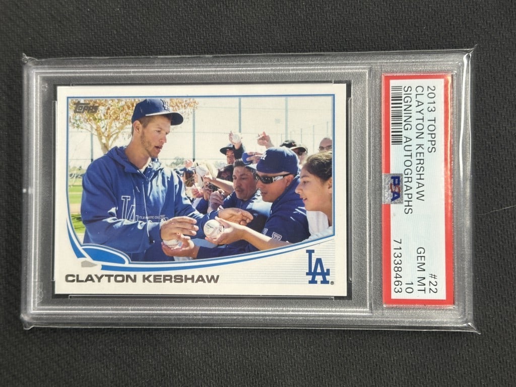 Clayton Kershaw 2013 Topps SSP Autograph Card PSA 10 (1 of 2)