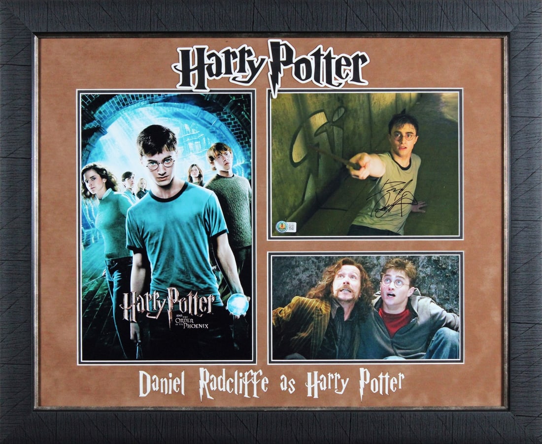 Framed 8x10 Photo Signed by Daniel Radcliffe with Beckett Authentication (1 of 2)