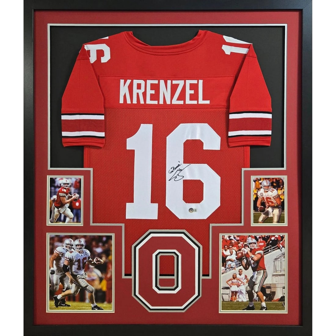 Craig Krenzel Signed Framed Jersey Beckett Authenticated Ohio State: Craig Krenzel Signed Framed Jersey Beckett Authenticated Ohio State This autographed Craig Krenzel framed jersey is a must-have for any Ohio State fan. Authenticated by Beckett, a leading name in spor