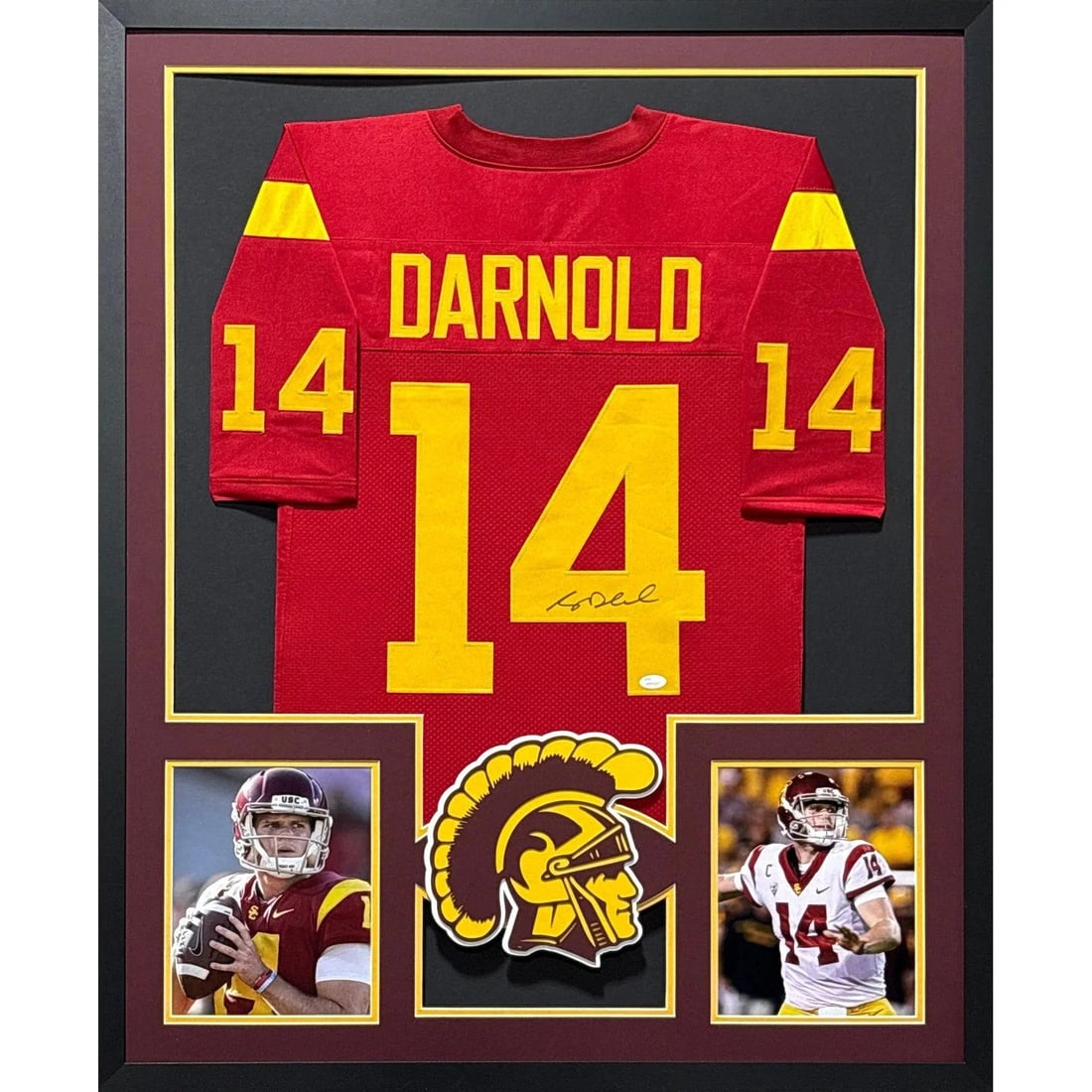 Framed USC Jersey Signed by Sam Darnold with JSA Authentication (1 of 3)