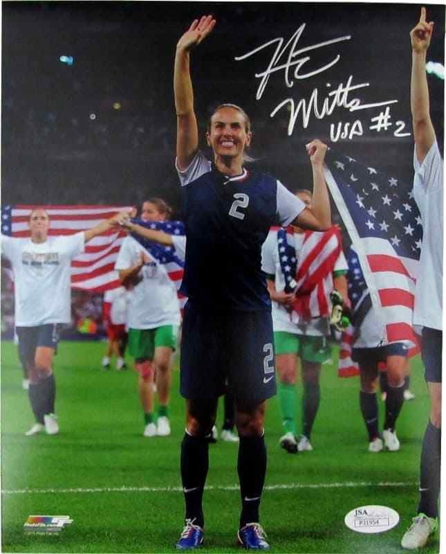 Heather Mitts Autographed 8x10 Photo USWNT JSA Authenticated (1 of 3)