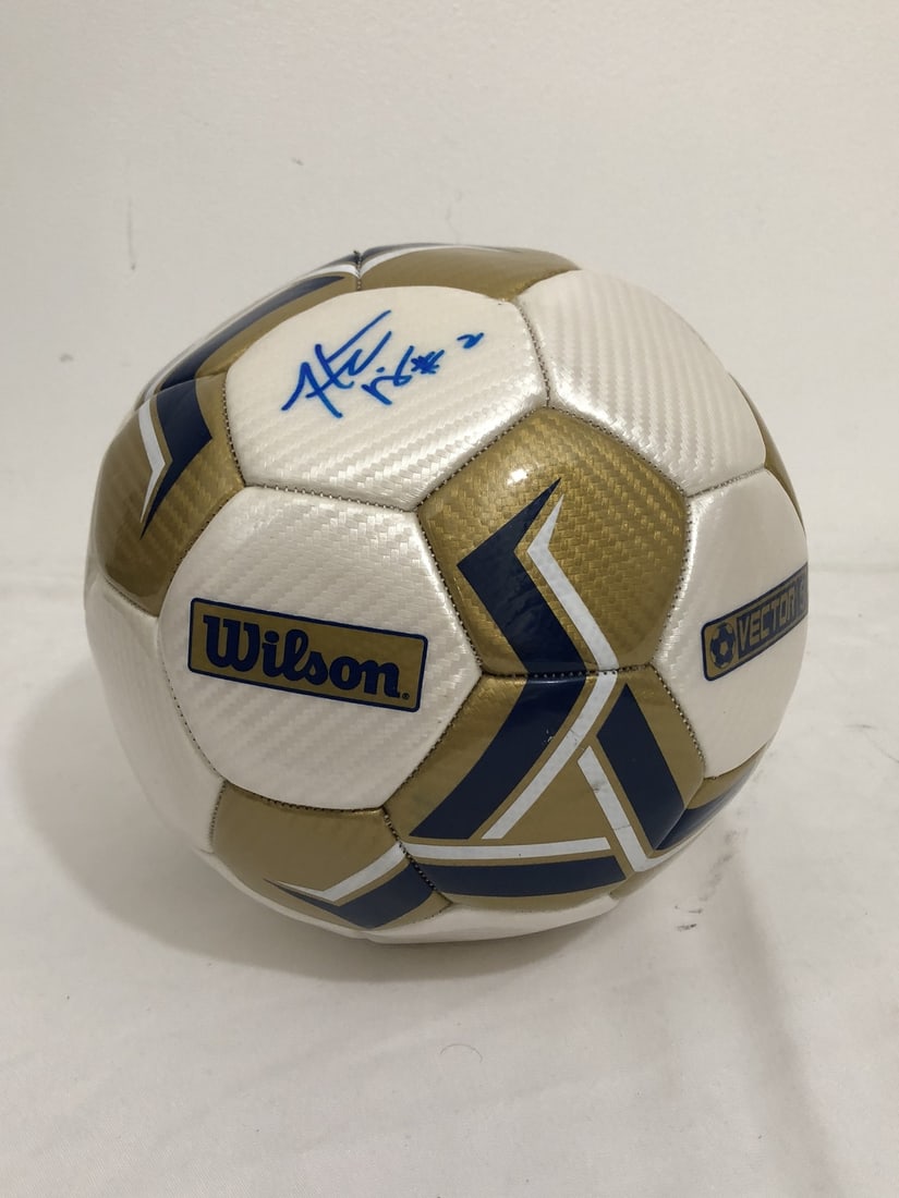 Heather Mitts Signed Team USA Wilson Soccer Ball JSA Certified: Heather Mitts Signed Team USA Wilson Soccer Ball JSA Certified Own a piece of soccer history with this signed Heather Mitts Team USA Soccer ball. This original Wilson soccer ball is autographed by the