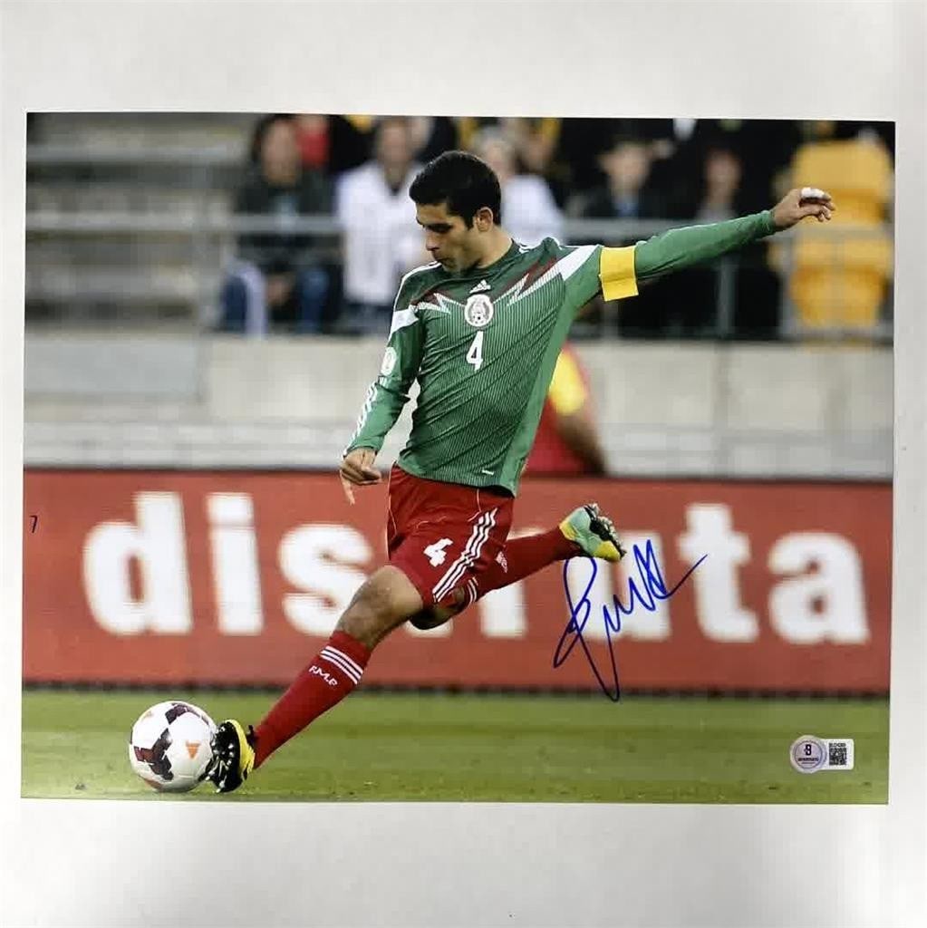 11x14 Mexico Soccer Photograph Autographed by Rafael Marquez Beckett Authenticated (1 of 3)