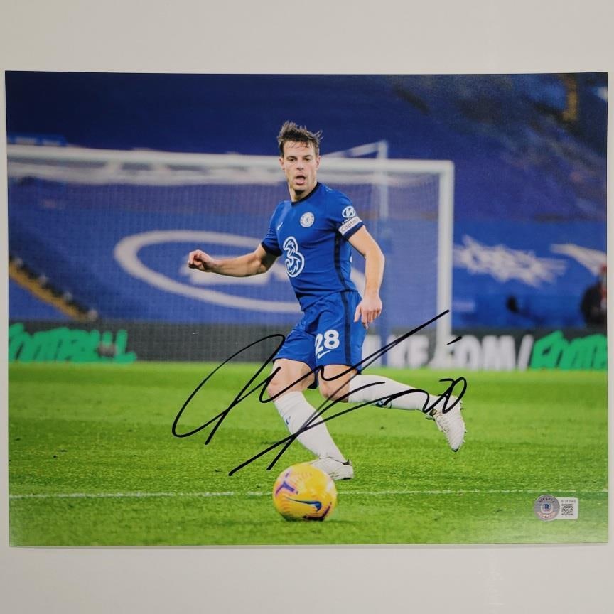 Cesar Azpilicueta Double Signed 11x14 Chelsea FC Photo Beckett Authenticated (1 of 3)